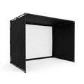 Golf Training Simulator Cage Built for Practice, Dual-Layer Impact Screen, All-Weather Netting, Multiple Sizes
