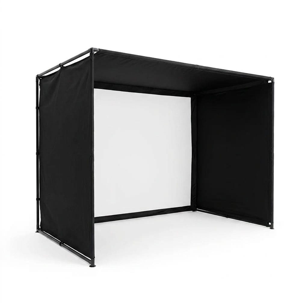 10/12/14Ft Outdoor Golf Training Simulator Cage Sports Practice Golf Simulator Enclosure with Impact Netting and All Poles — Studio Shot