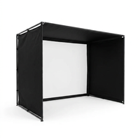 10/12/14Ft Outdoor Golf Training Simulator Cage Sports Practice Golf Simulator Enclosure with Impact Netting and All Poles — Studio Shot