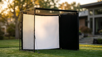 10/12/14Ft Outdoor Golf Training Simulator Cage Sports Practice Golf Simulator Enclosure with Impact Netting and All Poles — Lifestyle