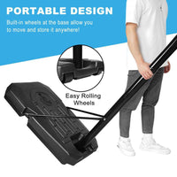 6.6 Ft. to 10 Ft. H Youth System Hoop Adjustment Portable Basketball Hoop Basketball System with Wheels