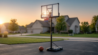 6.6 Ft. to 10 Ft. Adjustable Height Portable Basketball Hoop Goal Basketball System Basketball Equipment with Wheels — Lifestyle