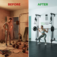 Folding Wall-Mounted Smith Machine — Before & After