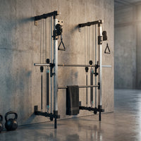 Folding Wall-Mounted Smith Machine — Studio Shot