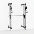 Wall-Mounted Smith Machine Engineered for Home Gyms, 370 lbs Resistance, Multi-Function System, Space-Saving