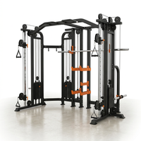 Home Gym Smith Machine Cable Crossover Weightlifting Sports Training — Studio Shot