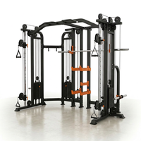 Smith Machine Cable Crossover Built for Full Body Workouts, Multifunction Strength Training, Durable Metal Frame — Studio Shot