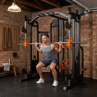 Smith Machine Cable Crossover Built for Full Body Workouts, Multifunction Strength Training, Durable Metal Frame — Lifestyle